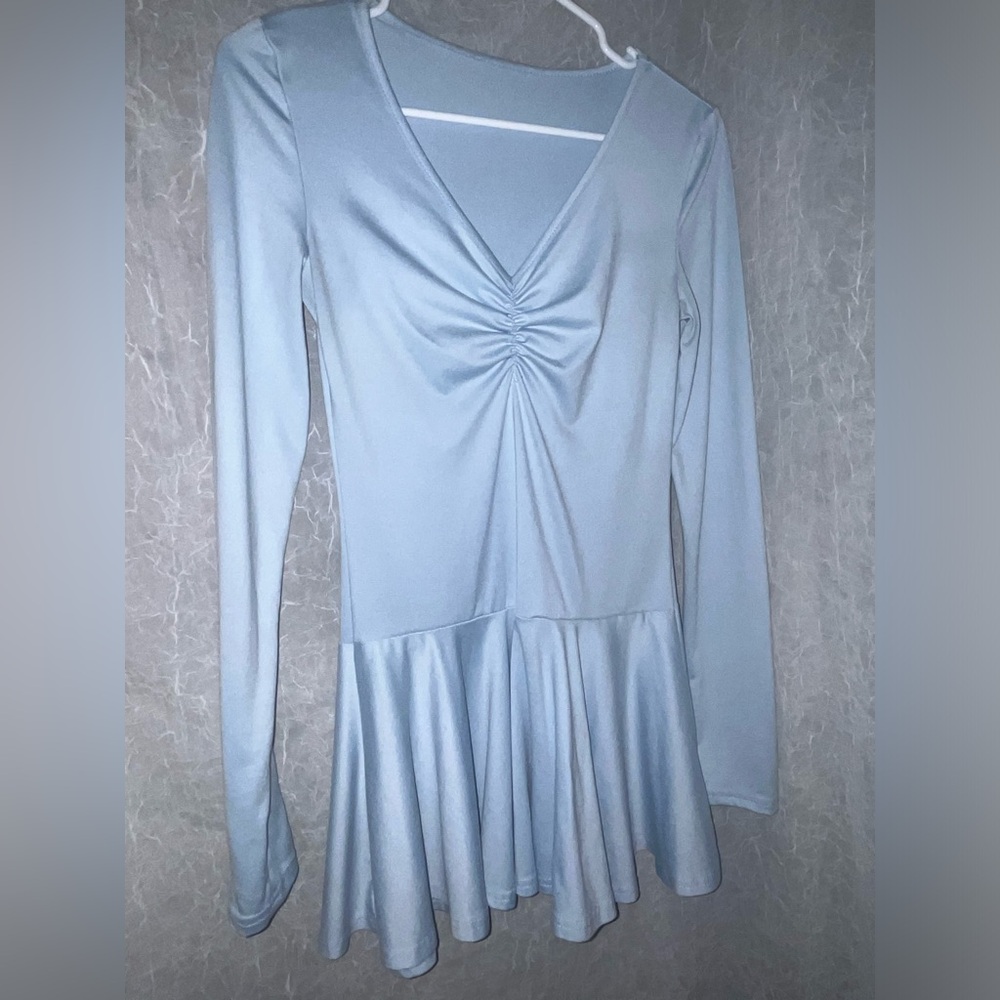 Coquette Baby Blue Skater Mini Dress